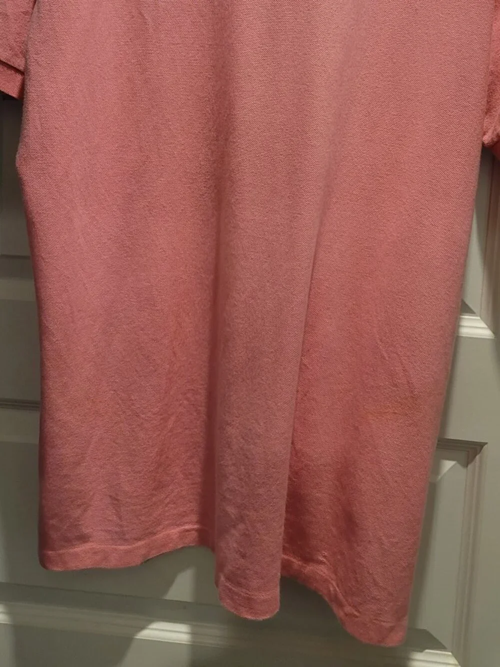 Polo Ralph Lauren Classic Fit Polo Shirt Pink Blue Pony Logo Men's XL EUC